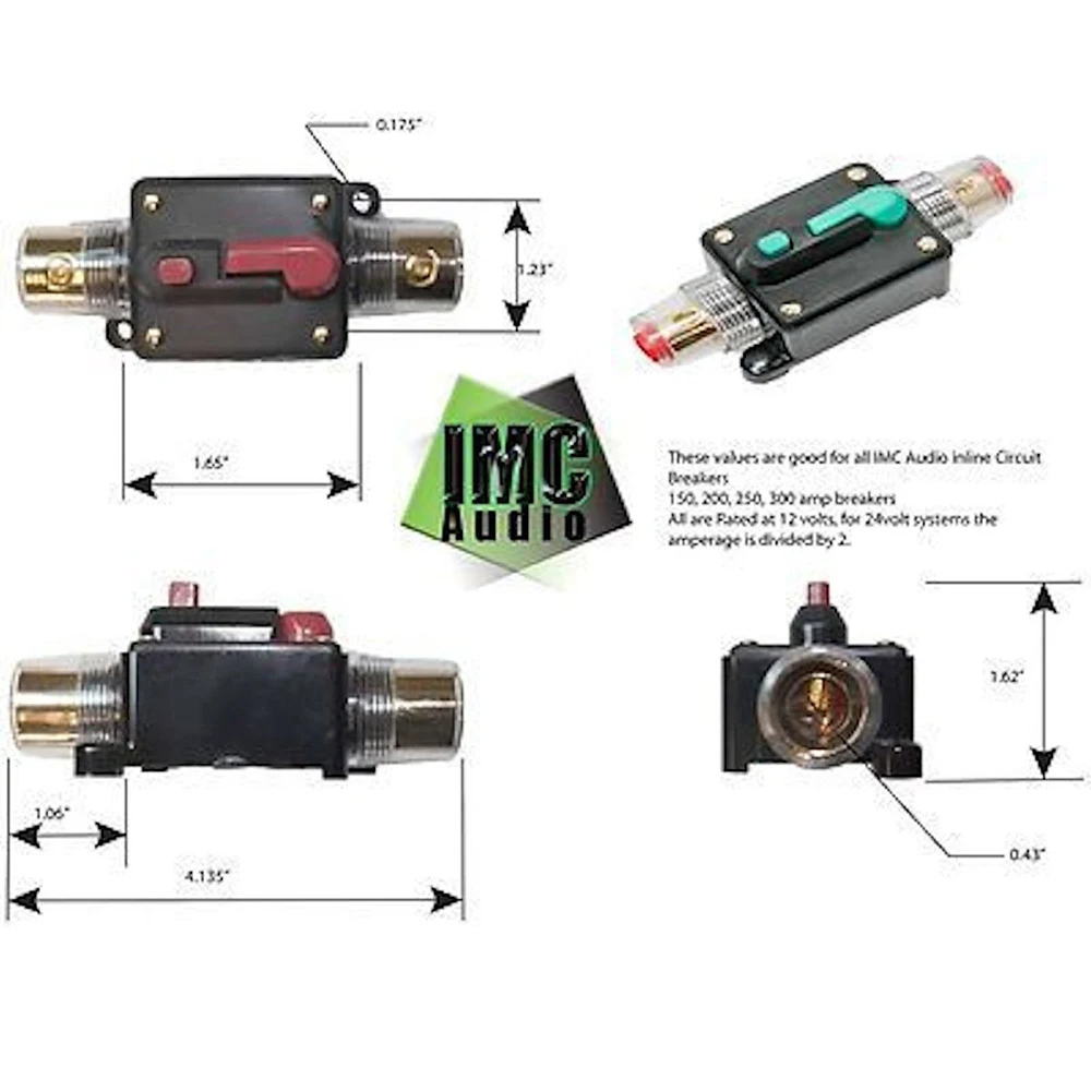 12V 24V DC автомат защити цепи 20A 30A 40A 50A 60A 80A 100A дома Водонепроницаемый мини сброс автомата защиты инвертор