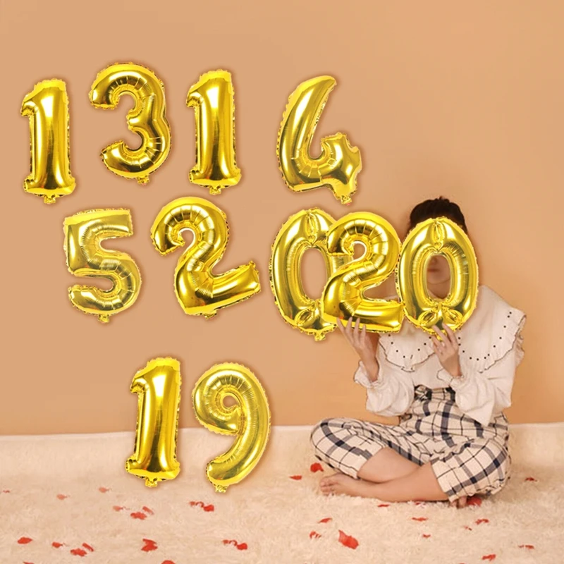 16 дюймов детский душ письмо фольги шарики для свадебного украшения дети