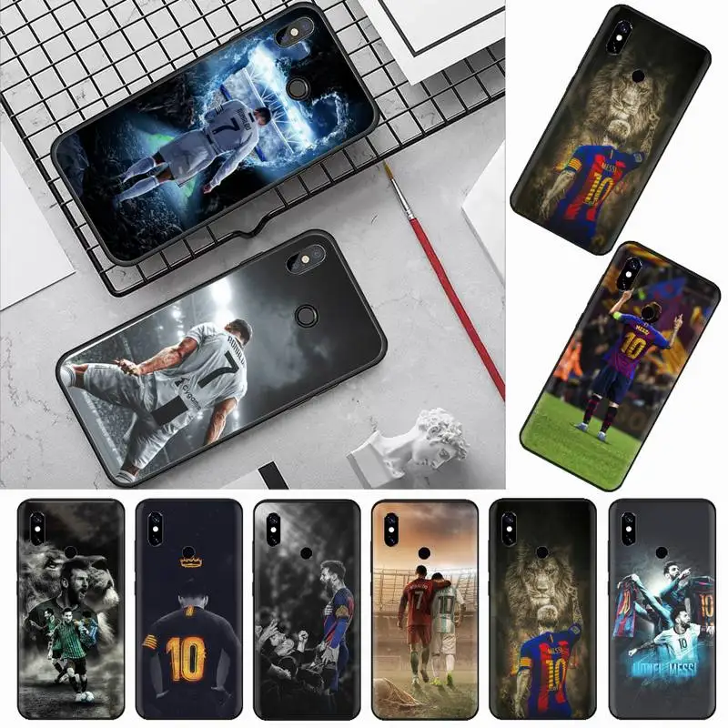 CR7 Криштиану Роналду Лионель Месси мягкий чехол для телефона Xiaomi Redmi 4x5 plus 6A 7 7A 8 mi8