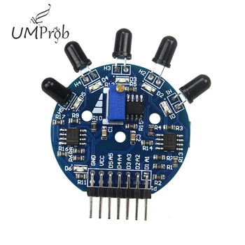 

5 Way Flame Sensor Module Digital Analog Signal Dual Output Fire Detection Sensor Module for Arduino