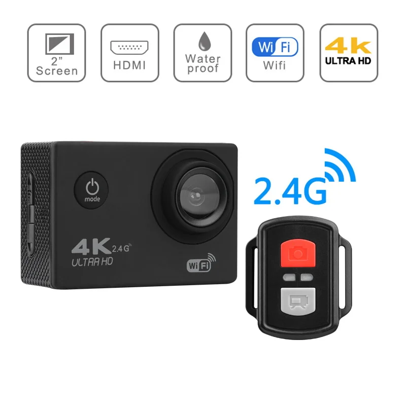 Экшн камера GOLDFOX H9R/H9 HD 4K Wi Fi 1080P|Экшн-камеры| |
