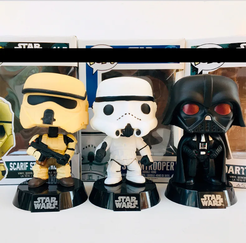Funko pop Звездные войны ручной Эмаль анимация модель марионетки Черный и белый цвета солдаты dead