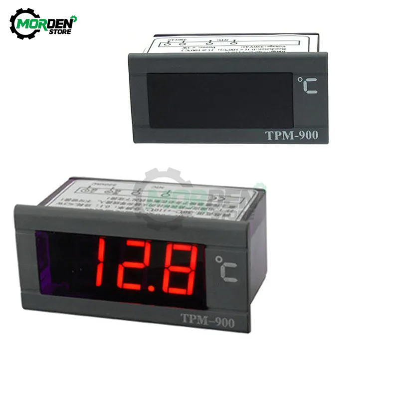 TPM-900 AC 220V Digital Thermometer Pyrometer -30C-110C Incubator Fridge Boiler Temperature Meter Sensor with NTC Thermister afbeelding