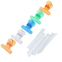 15 шт./компл. 5 зажимов с 10 шт. волокно ногтей белый акриловый Фрезер для ногтей cо шлифовальными удлинитель для формирования кончика волокна набор инструментов для УФ цветной гель, "сделай сам", гвозди