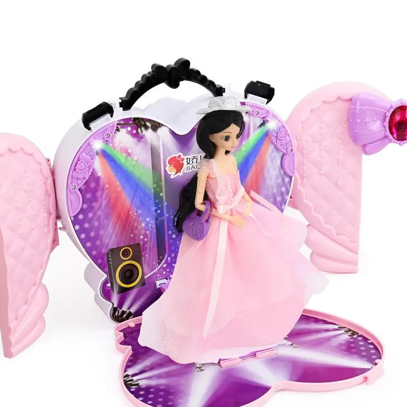 

Girls Doll Soft Silicone Reborn Toddler Baby Doll Princess Dream Doll Oversized Surprice Gifts Box Fantasy Castle for Girls Gift