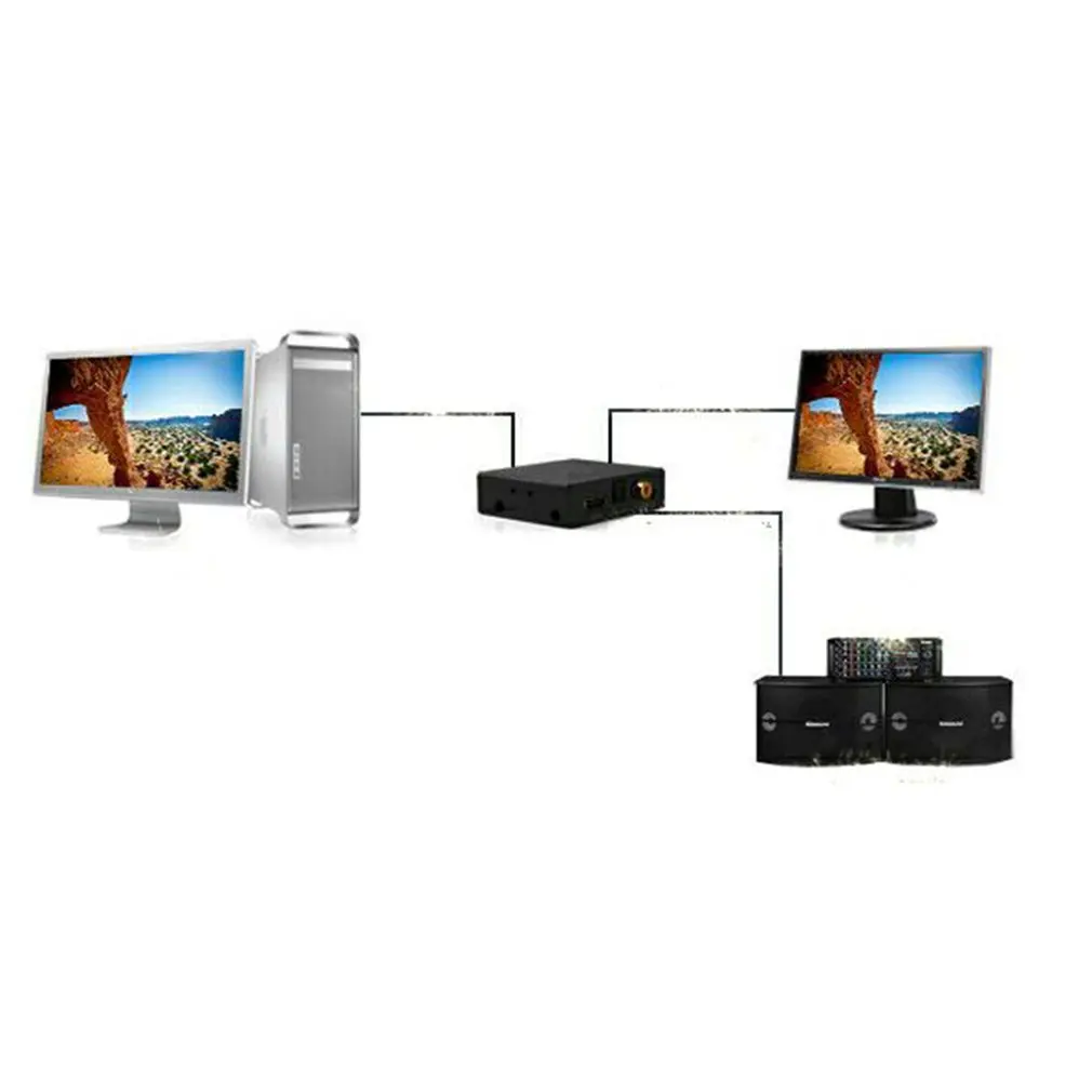  HD 2.0 18Gbps Audio (SPDIF+R/L) Extractor HDMI ARC Function HDMI To HDMI With SPDIF Optical RCA 2.0