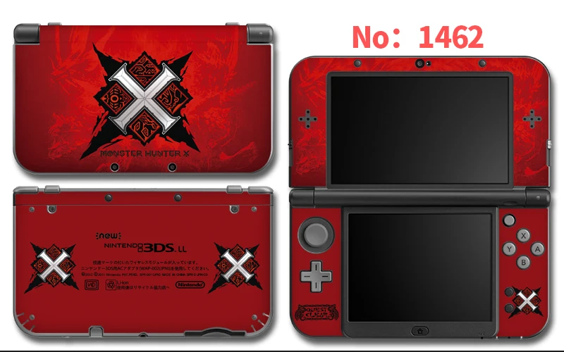 Protector Cover Decal Vinyl Skin Sticker for Nintendo NEW 3DS XL/LL Limited Machine Stickers 