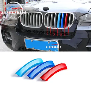 

For BMW X5 E70 07-13 & X6 E71 08-12 M 3 Color Front Kidney Air Grille Cover Trim