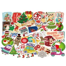 100pcs Christmas Stickers Suitcase Graffiti Patches Wall Decals for Luggage Laptop Car Motorcycle Bicycle Skateboard