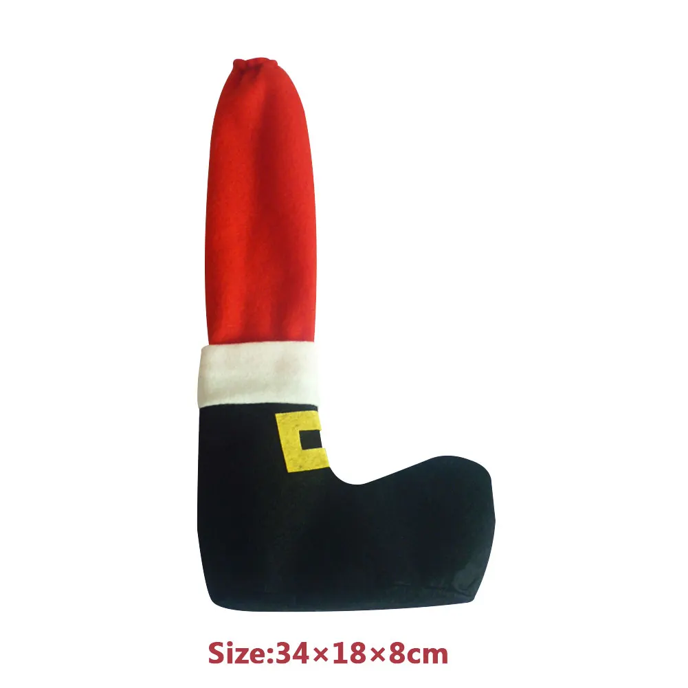 4PCS Christmas Chair Table Leg Foot Socks Prevent Scraping Decorations Gift