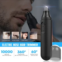 Портативный Электрический нос триммер для бровей мужской нос удаление волос водонепроницаемый сейф семья ежедневно