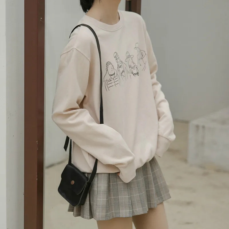 Недорогой Женский Повседневный свитшот для девочек весна лето осень 2019|Футболки|