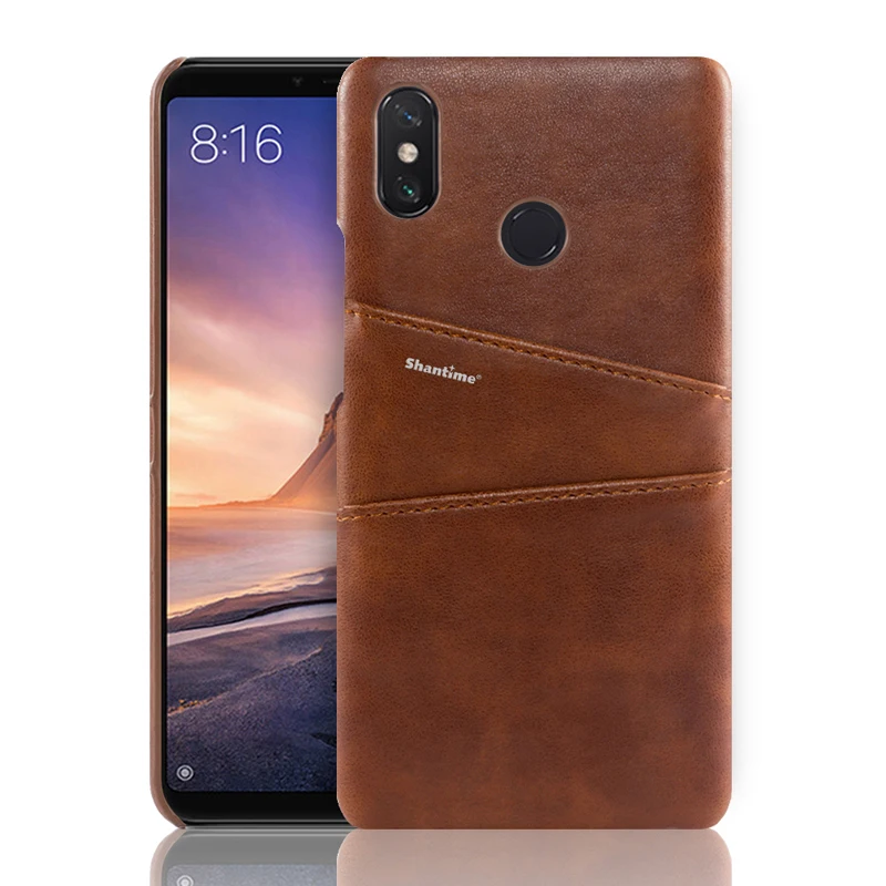 Brown Для Xiao mi Red mi Note 6 Pro из искусственной кожи чехол для Xiaomi mi Max 3 mi Max 3 Pro Чехол для телефона для Xiao mi Red mi Note 7 деловой чехол - Цвет: Brown