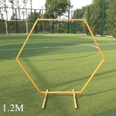 C Gold 1.2M Свадебный Железный художественный искусственный цветок Арка Дверь дом отель Добро пожаловать украшение filower дверь реквизит для свадебной фотосъемки украшения - Цвет: C Gold 1.2M