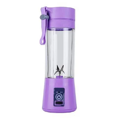 Purple WXB портативный блендер usb миксер электрическая соковыжималка машина для смузи блендер Мини кухонный комбайн персональный блендер чашка блендеры для сока - Цвет: Purple