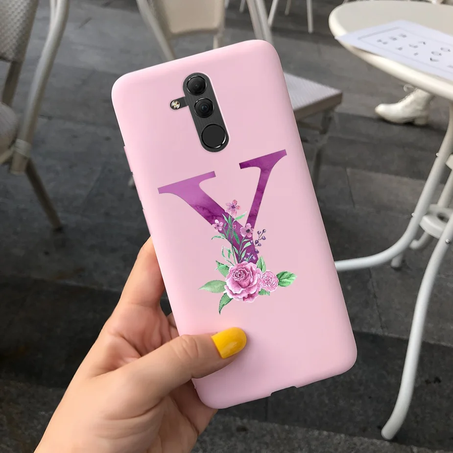 Cute Silicone Letter Phone Case - Soft Protective Cover