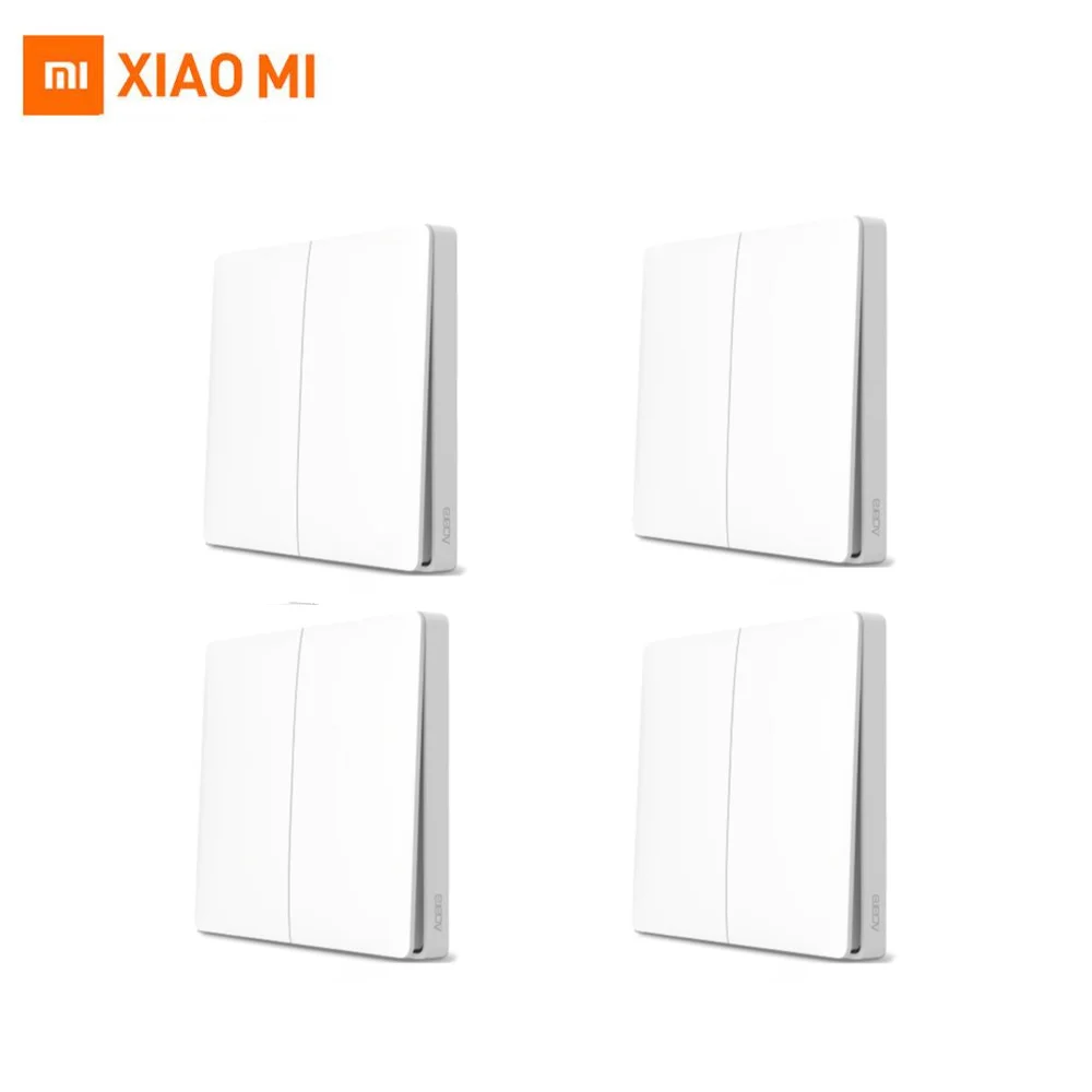 

Xiaomi Aqara Smart Wireless Wall Switch Double Key ZigBee Remote Control Light Wifi Smart Home work Mijia Gateway MiHome APP