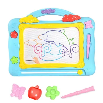 

Children's Large Writing Board Color Magnetic Drawing Board Baby Early Education Painting Increase Drawing Board Set Toy