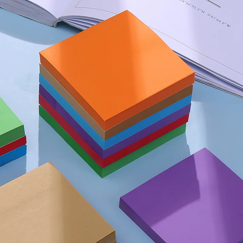 

1PCS Creative Color 100 Pages Cute Sticky Note Student Paper Brick Mone Pad 51X51 MM Stickies Child Gifts Office School Supplies