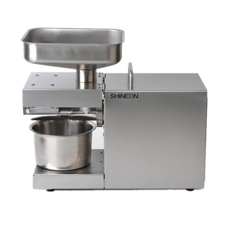 

Temperature-controlled stainless steel household oil press Smart electric small and medium-sized household commercial