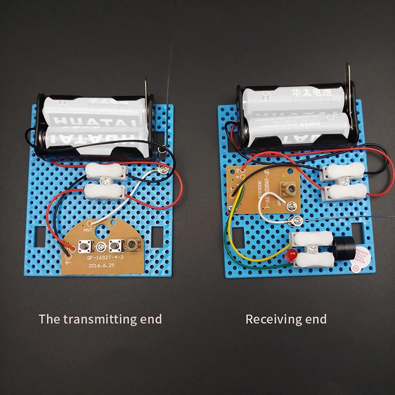 Сделай Сам Игрушечная модель беспроводной телеграфный модуль приемника-передатчика электрической цепи научный эксперимент комплект материалов обучающий