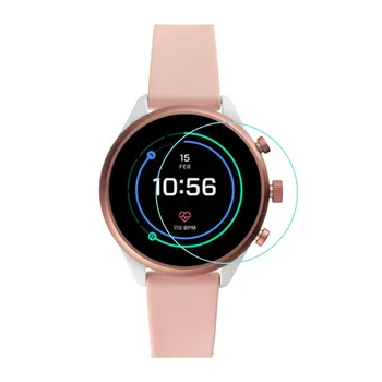 

3pcs Clear Film Tempered Glass Screen Protector Round Watch Protective Film For Fossil Sport41mm Smart Watch Accessories
