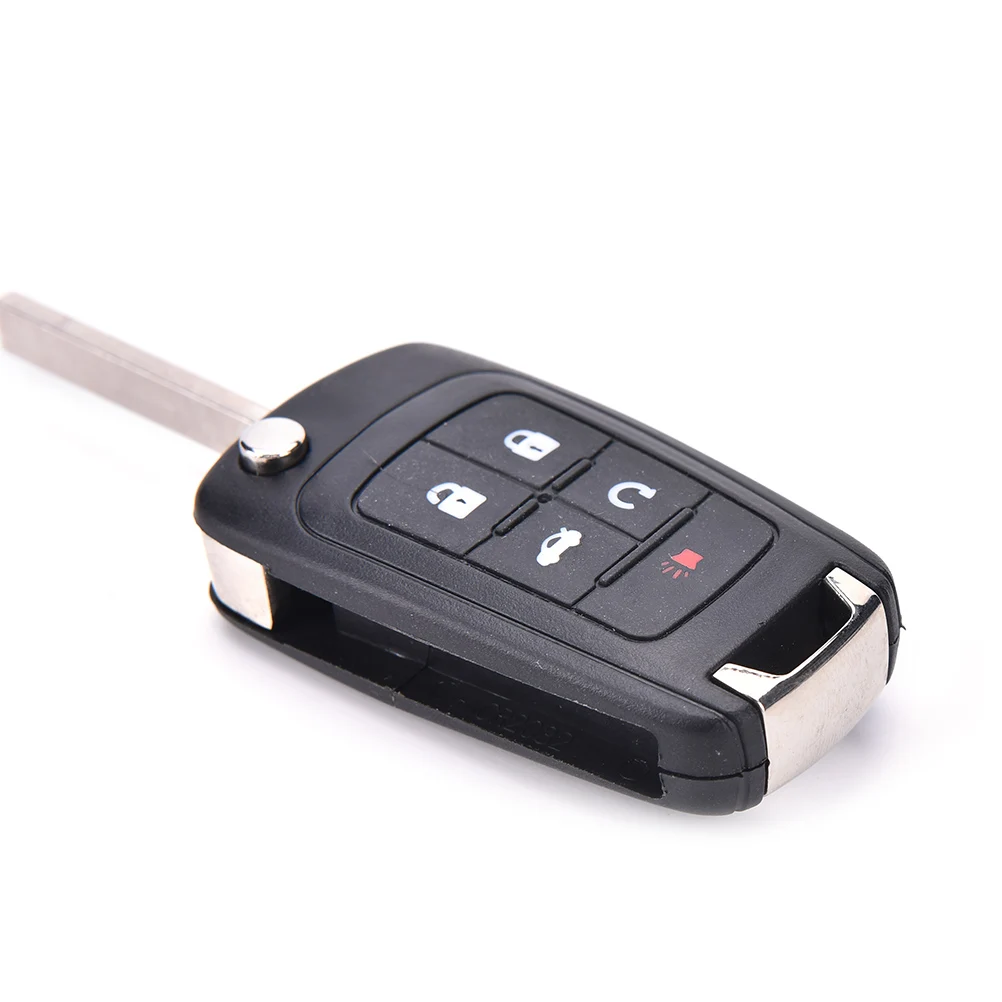 5 Кнопка флип складной ключ оболочки дистанционного чехол Fob для CHEVROLET Camaro Volt