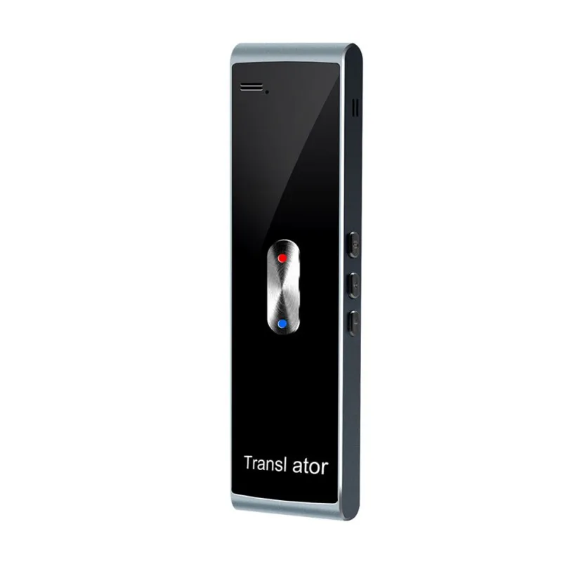 T8S Мини карманный мгновенный голосовой переводчик многоязычный перевод Bluetooth переводчик - Цвет: Серый