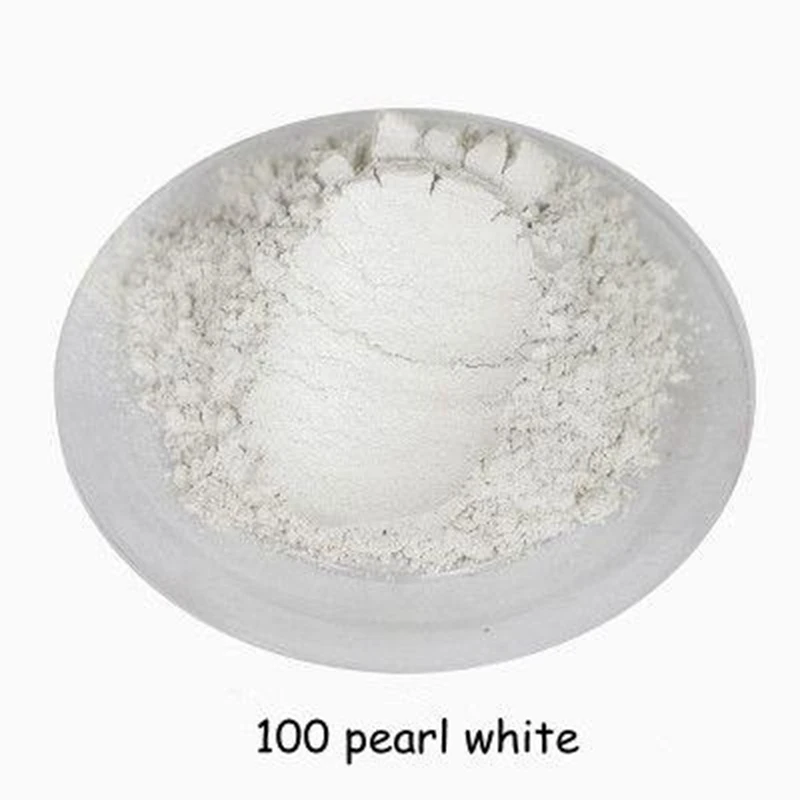 White Pearl Mica Powder 50g White Resin Pigment White Mica Powder