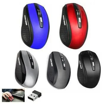 

2.4G Wireless Optical Mouse With Side Keys Kraft Box Packaging Ergonomic Design Optical Technology Laptop