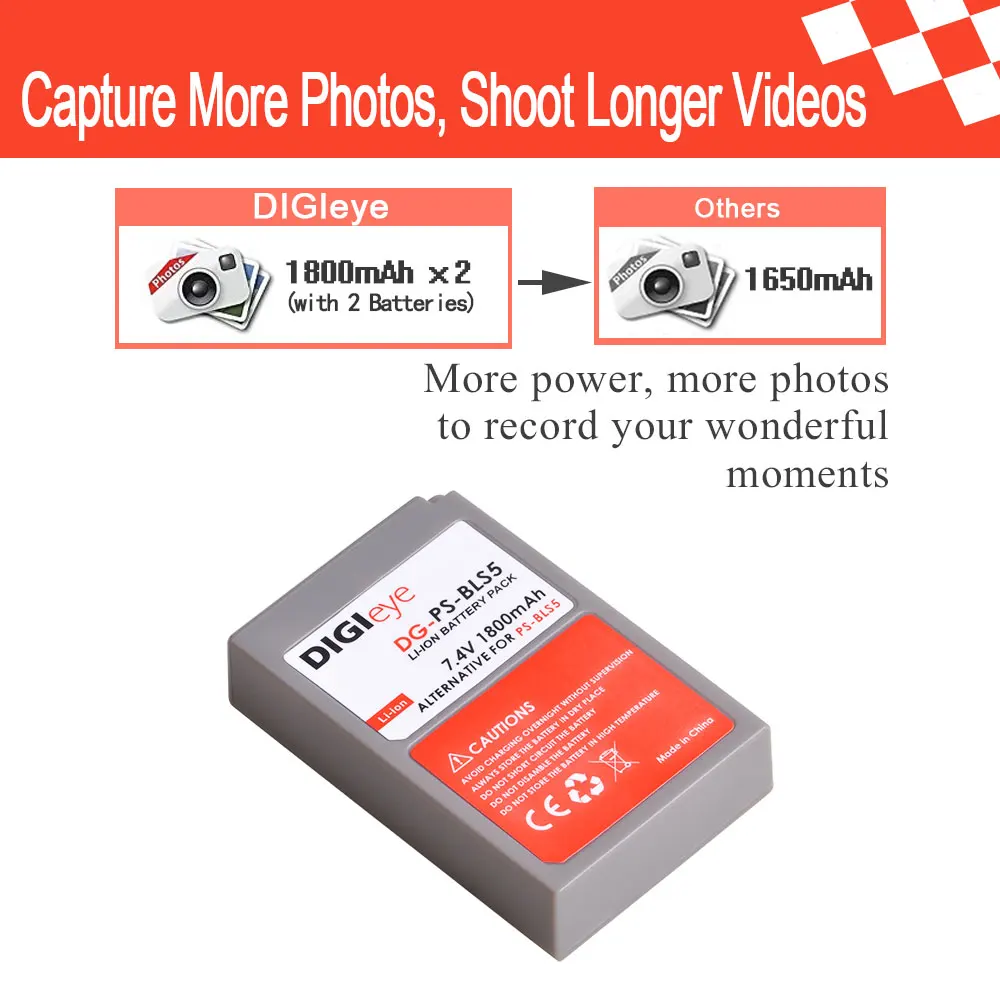BLS-5 BLS-50 Battery for Olympus E-M10 Mark III S OM-D E-M10 Mark IV II E-M5 III PEN E-P7 E-PL2 E-M10 E-PM2 rechargeable battery camera battery