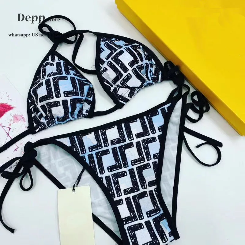 

luxury designer swumsuit bathing suits bikini woman 2020 swimsuit 2 piece set women letter print sexy branded high end bikini