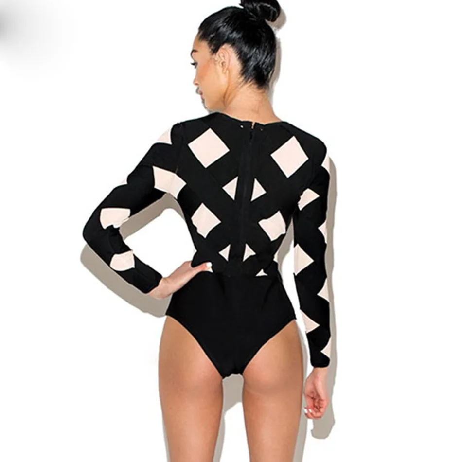 2016-winter-new-S-S-B-lmain-Runway-Fashion-Caged-Mesh-Patchwork-Long-Sleeves-Bandage-Bodysuit (3)
