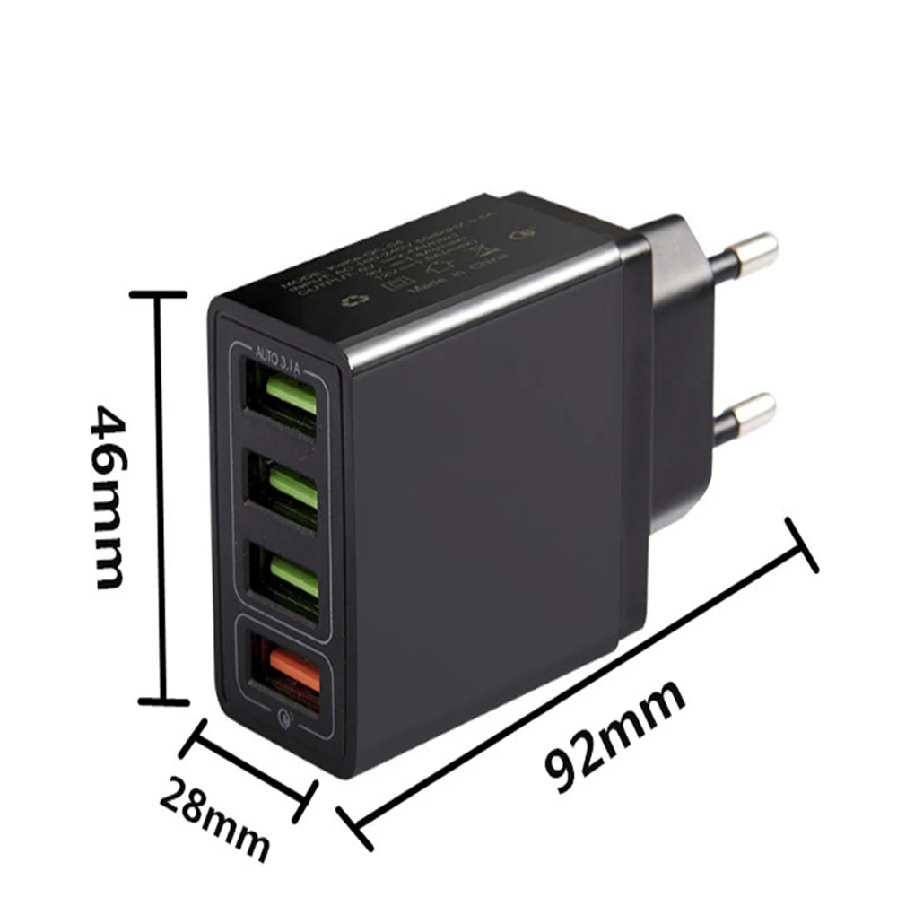 AIREACH 18 Вт Зарядное устройство 4USB мобильный телефон зарядное стандарт ЕС США