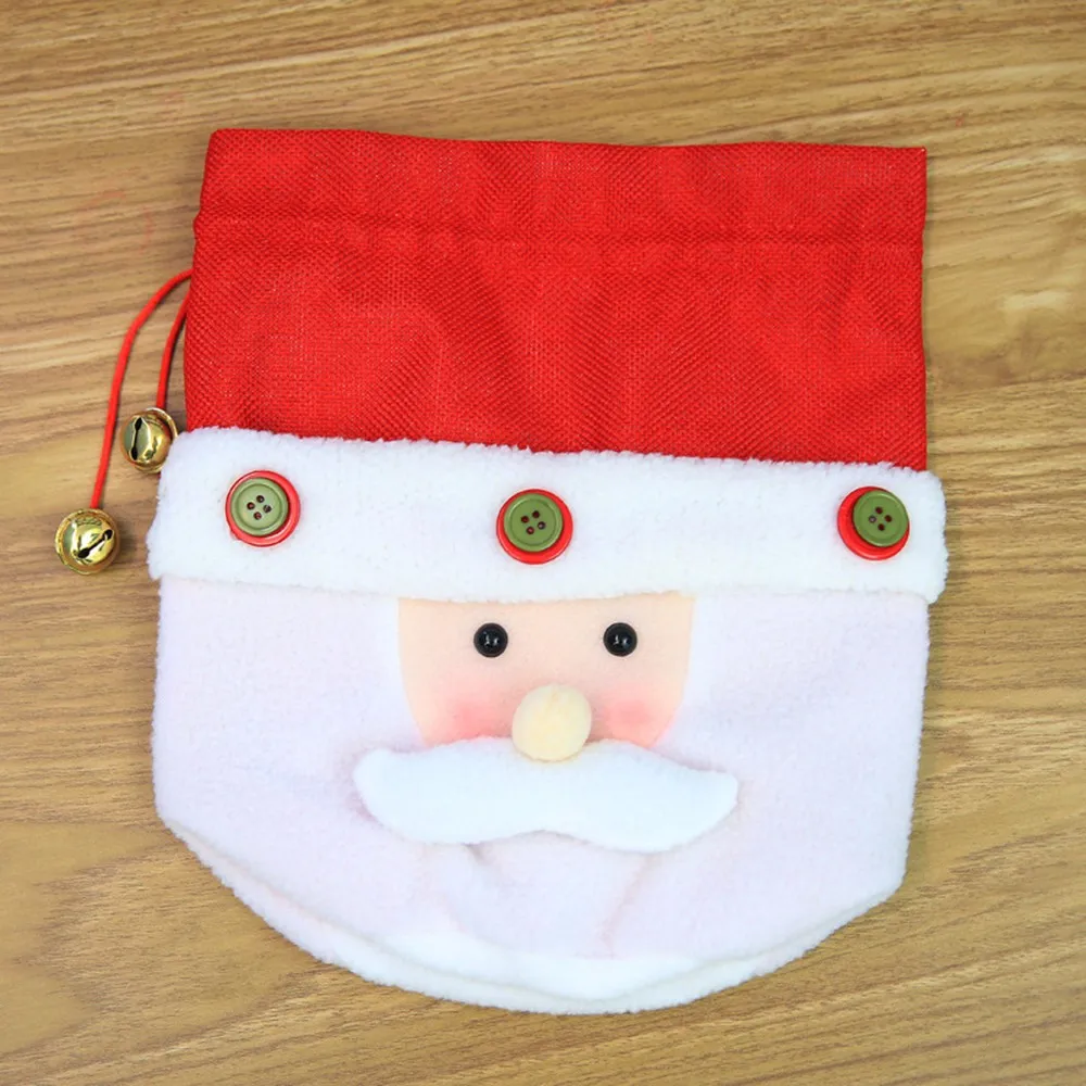 Новинка, мешки Санта Клауса, Рождественский мешок для конфет Рождество, украшения для дома, Санта Клаус, снеговик, олень, подарки, сумки navidad F1018