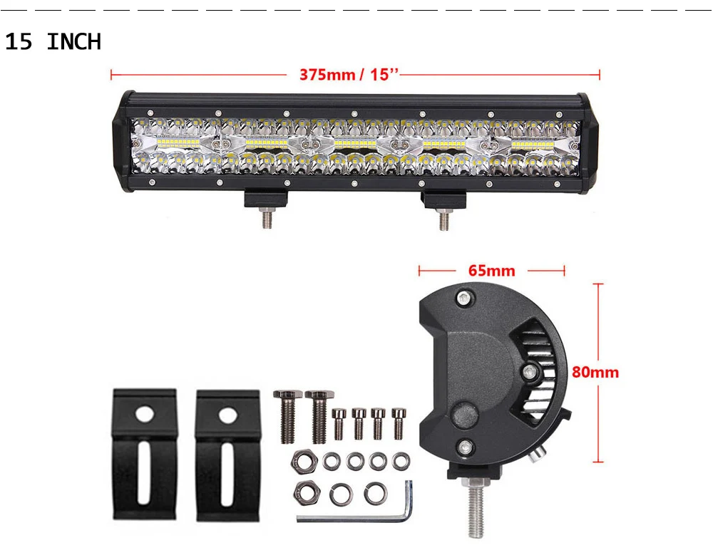 Tripcraft 3-row Led Light Bar 4x4 Offroad Combo Beam For Cars Off road SUV ATV Tractor Boat Trucks Excavator 12V 24V Work Lights