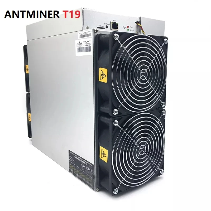 

T19 84/88Th Bitmain Antminer Mining Machine BTC Sha256 Bitcoin BTC Miner 3150W With Power Supply