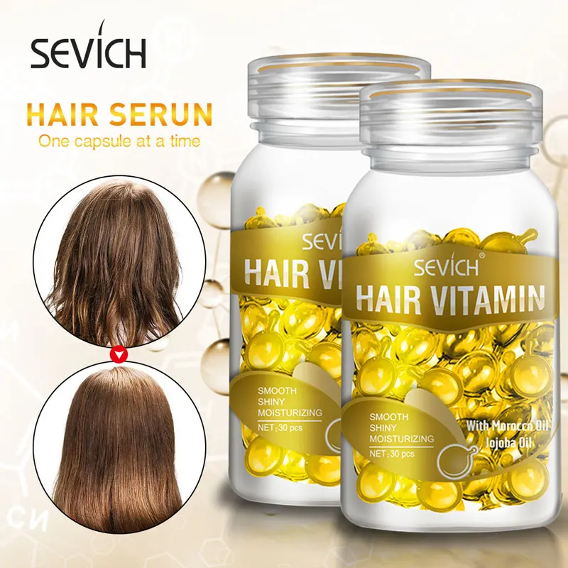 3PCS/SET Keratin Complex Oil Hair Vitamin Capsule Set Moroccan Hair Care Oil Smooth Repair Damaged Treatment Serum hair vitamin capsule hair treatment oil