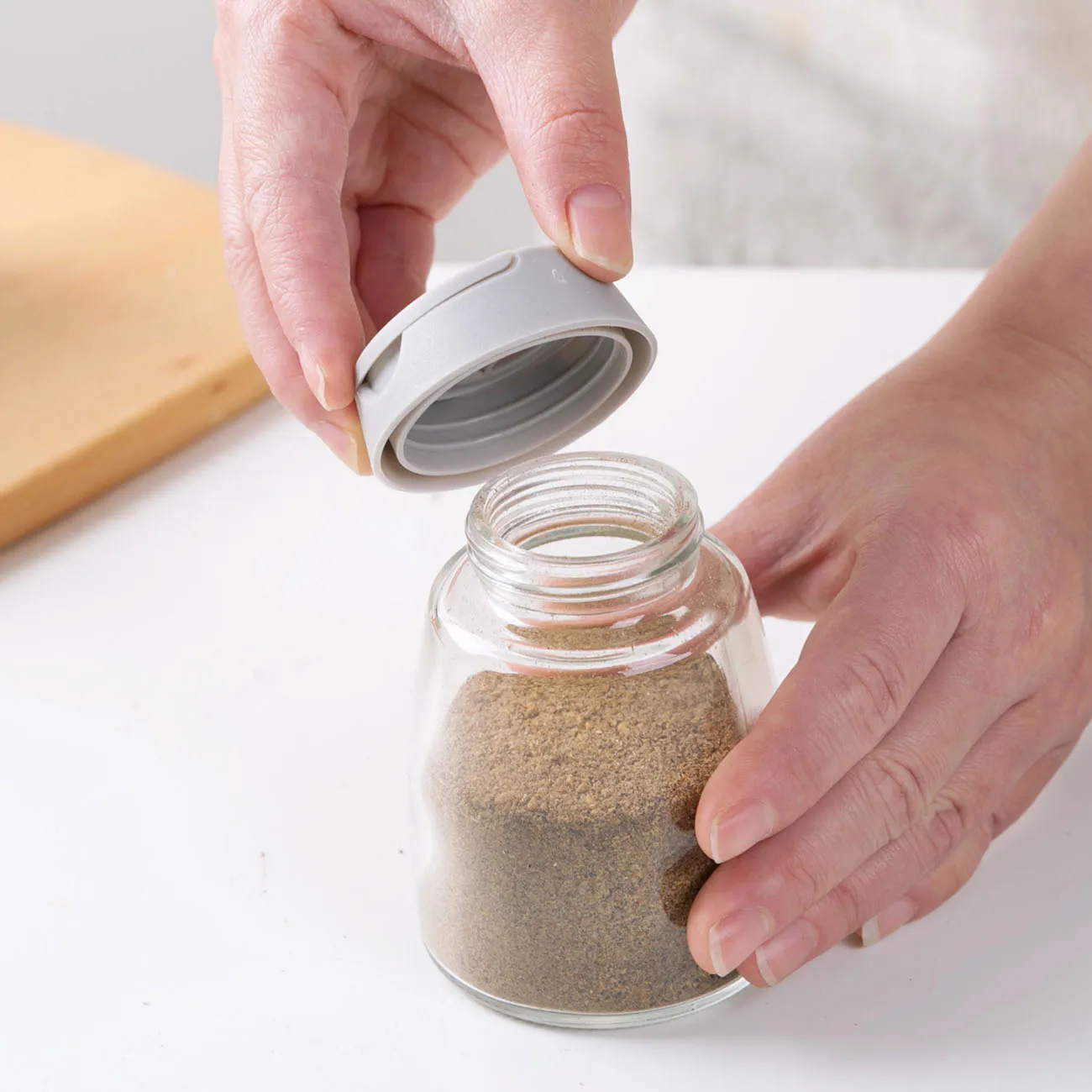 Стеклянные банки для соли перца приправ 4 шт./лот|Солонки и тара хранения| |