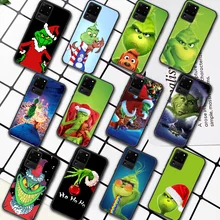 G-Grinch Stole Christmas Cartoon Phone Case For Samsung Galaxy S Note 6 7 8 9 10 E 20 UITRA FE 21 Plus Edge black Prime Fashion