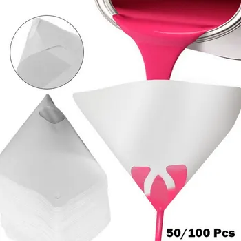 

Paint Paper Strainer Fine Funnel for Automotive Spray Guns Arts Crafts Prevents Clogging of Painting Equipment