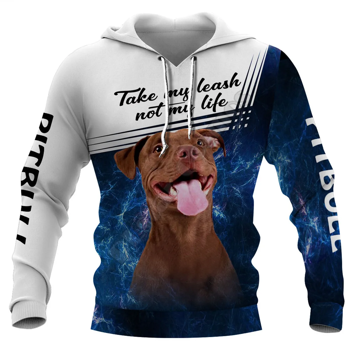 Galaxy Pitbull 3D Hoodies Printed Pullover Men For Women Funny Animal Sweatshirts Fashion Cosplay Apparel Sweater 01