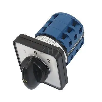 

Ith 20A 1-0-2 On-Off-On Position 12 Terminals Rotary Cam Combination Switch