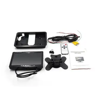 

7 Inch TS7018 Desktop Monitor Digital Screen Desktop Car Monitor with Headrest Mounting Frame New Screen for 12-40v