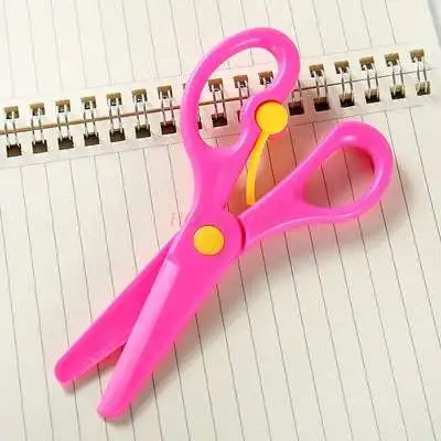 

Student hand scissors do not hurt hands infant safety child cut paper DIY anti-pinch hand art scissors