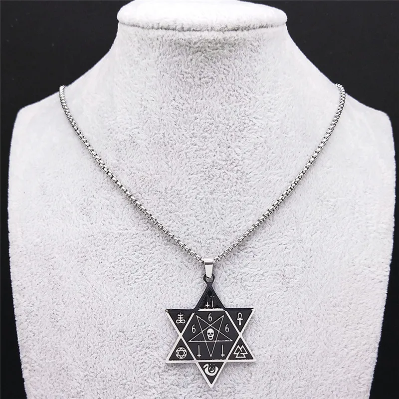国内で当店のみ Devil666ish - Pearl hexagram necklace 国内で当店のみ Devil666ish - Pearl hexagram necklace
