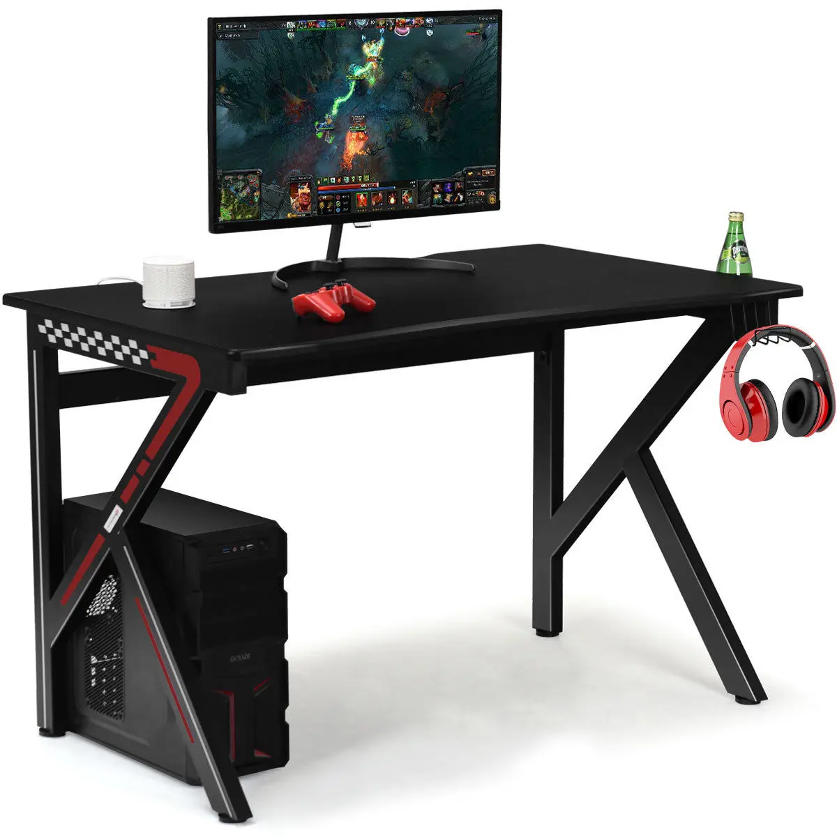 Игровой стол для ноутбука Mordern компьютерный геймеров k образный с держателем