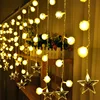 3.5m curtain light string Christmas fairy wedding party string lights window decoration EU/US plug star dandelion garland light ► Photo 3/6