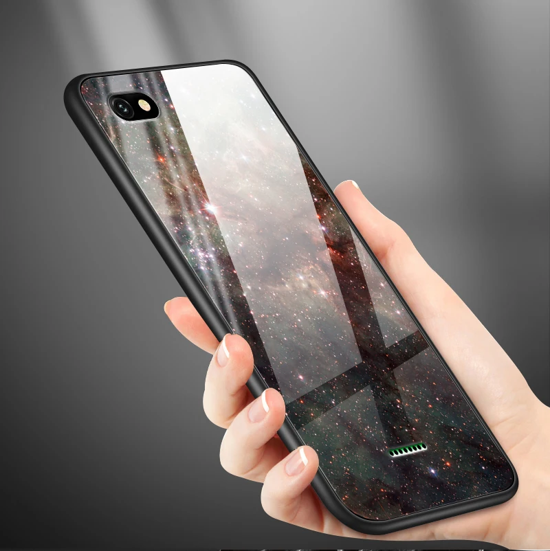 Модная задняя крышка для Xiaomi Redmi 5A 6A S2 GO Plus, закаленное стекло, крышка для Vivo Z5X IQOO NEX AS S1 Pro, ТПУ, ударопрочный корпус