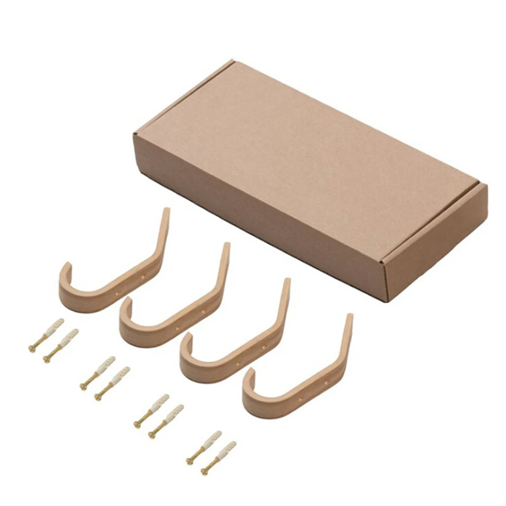 Креативные крючки деревянные настенные для ключей в форме облаков